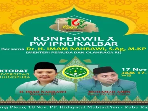 Pembukaan Konferwil Ke-X PW IPNU Kalbar 2018 bersama Menpora RI