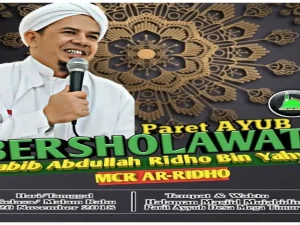 Parit Ayub Bersholawat bersama Habib Abdullah Ridho Bin Yahya
