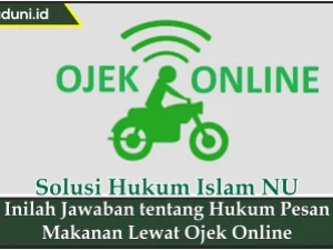 Inilah Jawaban tentang Hukum Pesan Makanan Lewat Ojek Online