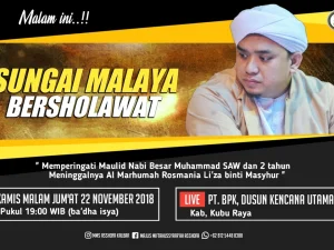 Sungai Malaya Bersholawat bersama Majelis Miftahus Syafaah Asshofa