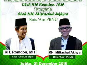 Rais 'Aam PBNU Akan Hadir Dipengajian PCNU Kabupaten Bogor Jilid 2