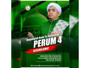 Perum 4 Bersholawat bersama Habib Fahmi al-Muthahar