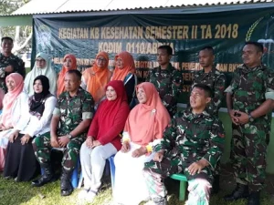 Tingkatkan Taraf Kesehatan Masyarakat, Kodim 0110/Abdya Gelar KB Kes 
