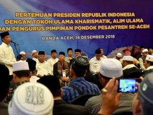 Silaturahmi dengan Ulama Aceh, Presiden Jokowi Tegaskan Percepat RUU Pesantren