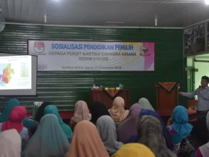 Tingkatkan Partisipasi Pemilih Perempuan, KIP Gandeng Persit Kartika Chandra Kirana Kodim