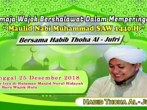 Remaja Wajok Bersholawat Bersama Habib Thoha Bin Husain al-Jufri