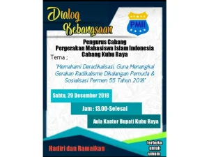 Dialog Publik PMiI Kubu Raya Mengenai Deradikalisasi Tangkal Radikalisme di Kalangan Pemuda