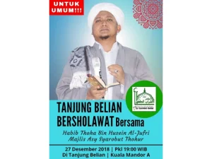 Tanjung Belian Bersholawat bersama Habib Thoha Bin Husain al-Jufri
