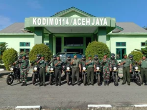 Dandim Aceh Jaya Distribusikan Kenderaan Dinas Babinsa