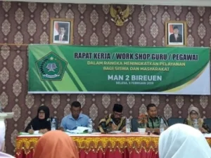 MAN 2 Bireuen Gelar Raker Madrasah