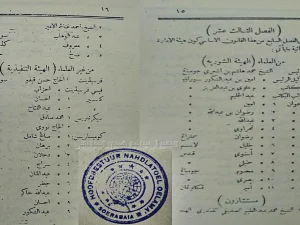 Dokumen Susunan Pengurus PBNU 1926