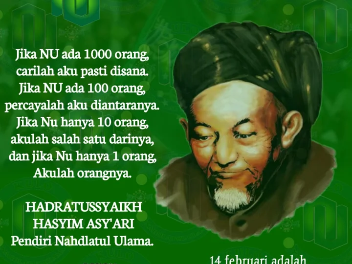 14 Februari adalah Tanggal Lahir Hadratussyaikh KH. Hasyim Asy'ari
