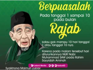 Bacaan Niat Puasa Sunnah Rajab