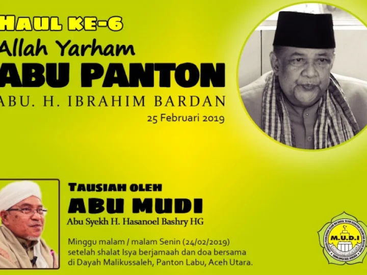 Al-Mursyid Abu MUDI Isi Tausyiah Haul Allahuyarham Abu Panton Ke-6