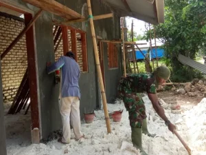 Madrasah Diniyah Al Miftah Jadi Sasaran TMMD ke 104 Kodim 0827 Sumenep