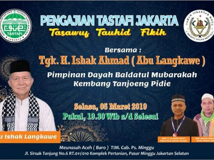 MPZT Pulau Jawa Mengundang Ulama Kharismatik Aceh Abu Lamkawe Mengisi Pengajian Akbar