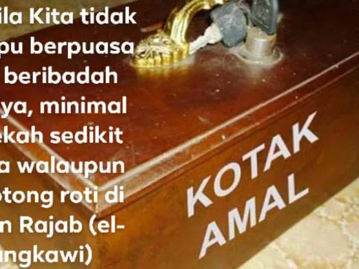 Bulan Rajab #8: Dahsyatnya Pahala Bersedekah Bulan Rajab