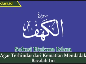Agar Terhindar dari Kematian Mendadak Bacalah Ini