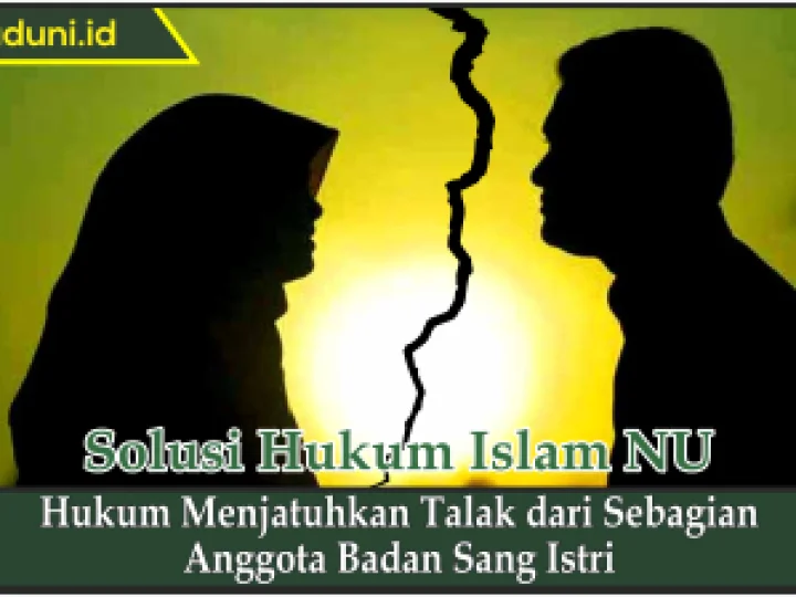 Hukum Menjatuhkan Talak dari Sebagian Anggota Badan Sang Istri