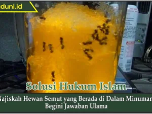 Najiskah Hewan Semut yang Berada di dalam Minuman?
