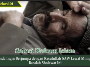 Anda Ingin Berjumpa dengan Rasulullah SAW Lewat Mimpi?