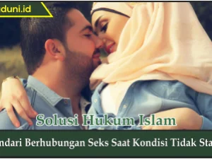 Hindari Berhubungan Seks Saat Kondisi Tidak Stabil