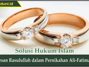 Pesan Rasulullah dalam Pernikahan Ali-Fatimah