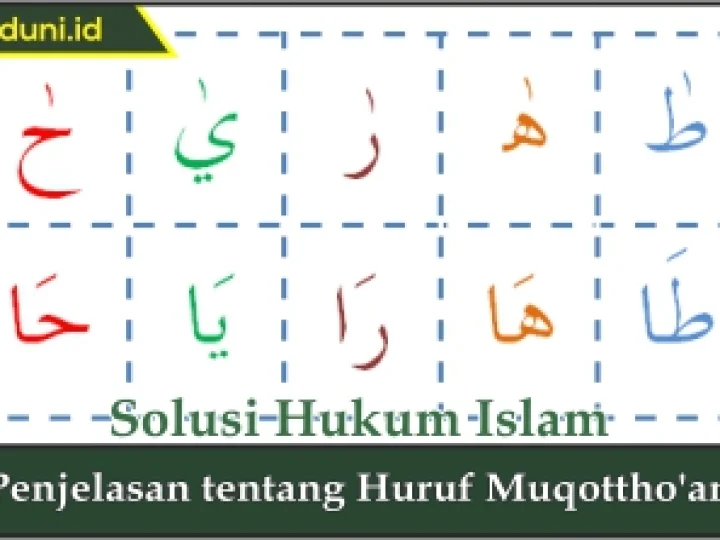 Penjelasan tentang Huruf Muqottho'an