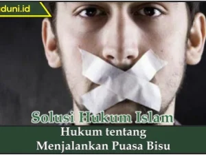 Hukum tentang Menjalankan Puasa Bisu