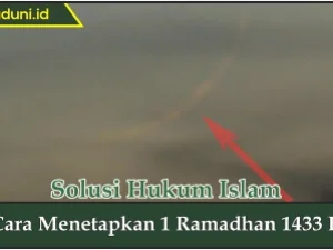 Cara Menetapkan 1 Ramadhan 1433 H