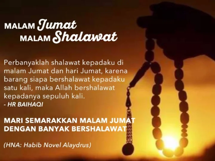 Memperbanyak Shalawat Malam Jum'at
