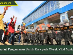 Simulasi Pengamanan Unjuk Rasa pada Obyek Vital Nasional