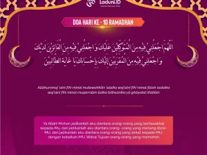 Doa Puasa Ramadhan Hari Kesepuluh dan Hikmahnya