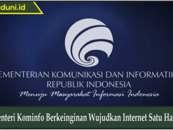 Menteri Kominfo Berkeinginan Wujudkan Internet Satu Harga