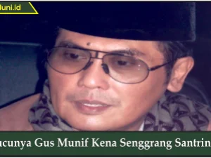 Lucunya Gus Munif Kena Senggrang Santrinya