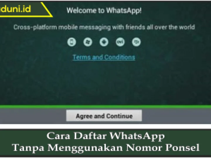 Cara Daftar WhatsApp Tanpa Menggunakan Nomor Ponsel