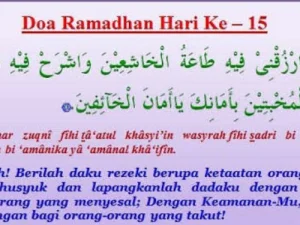 Doa Puasa Ramadhan Hari ke-15 dan Hikmahnya