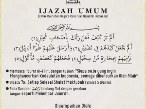 Ijazah Surat Al Fil untuk Keutuhan NKRI dari KHR Ahmad Azaim Ibrahimy