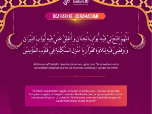 Doa Puasa Ramadhan Hari ke-20 dan Hikmahnya