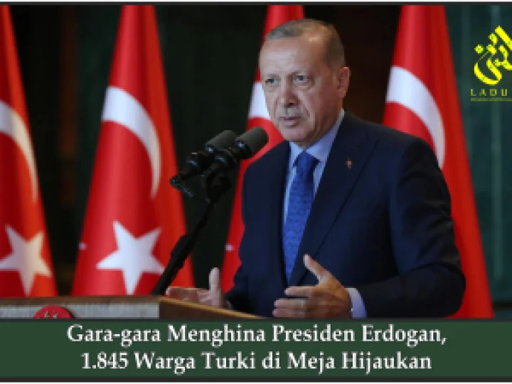Gara-Gara Menghina Presiden Erdogan, 1.845 Warga Turki Dimejahijaukan