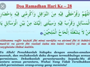 Doa Puasa Ramadhan Hari ke-28 dan Hikmahnya