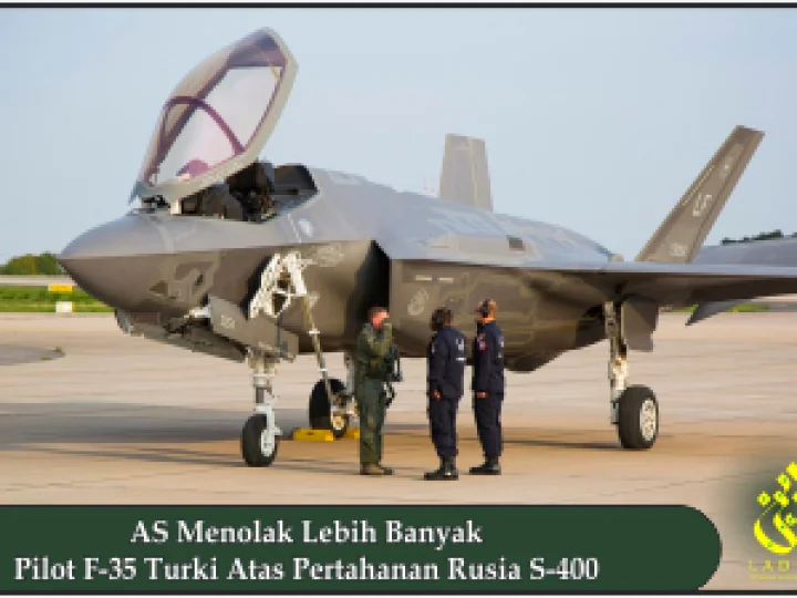 AS Menolak Lebih Banyak Pilot F-35 Turki Atas Pertahanan Rusia S-400