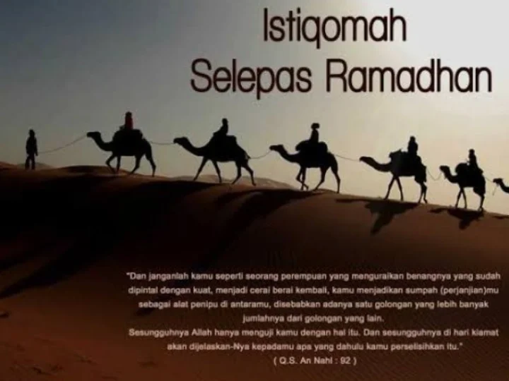 Mari Beristiqamah Beribadah Pasca Ramadhan