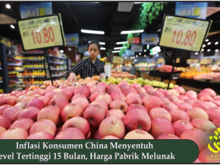 Inflasi Konsumen China Menyentuh Level Tertinggi 15 Bulan, Harga Pabrik Melunak