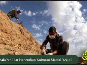 Kebakaran Liar Hancurkan Kuburan Massal Yezidi
