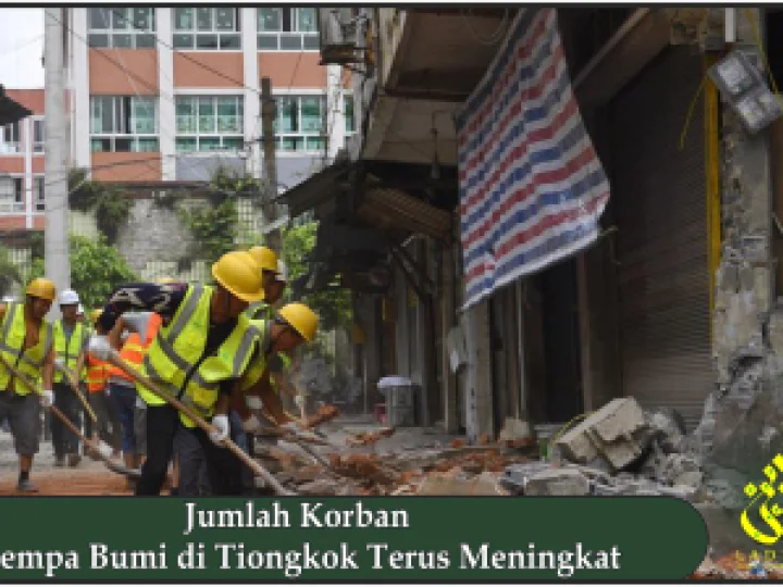 Jumlah Korban Gempa Bumi di Tiongkok Terus Meningkat