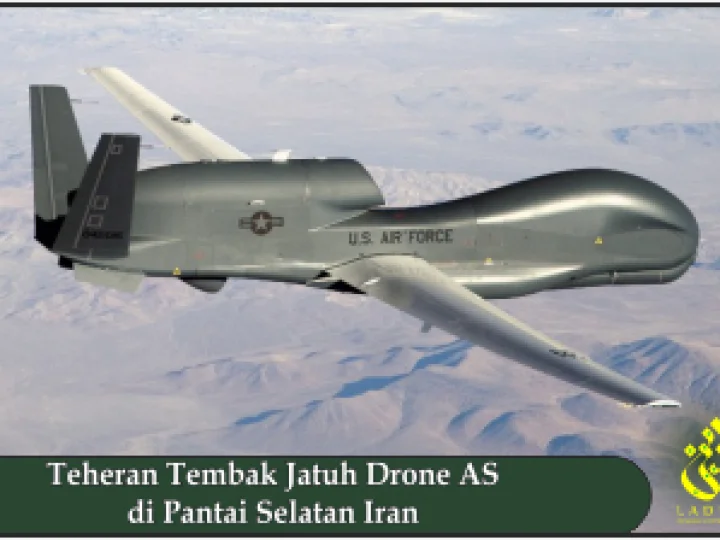 Teheran Tembak Jatuh Drone AS di Pantai Selatan Iran