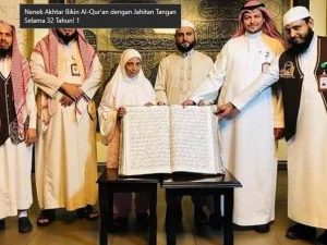 Nenek Ini Dedikasikan Usianya untuk Membuat Al-Qur’an dengan Jahitan Tangan