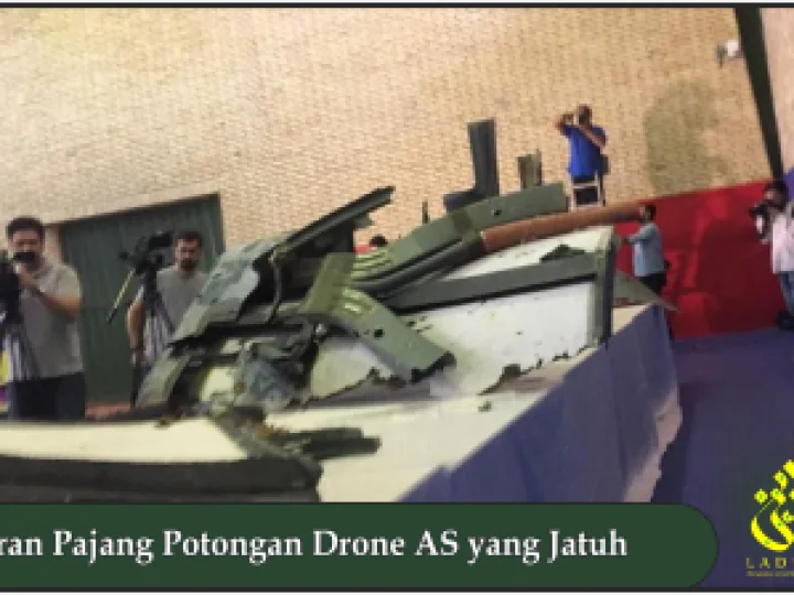Iran Pajang Potongan Drone AS yang Jatuh