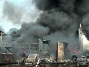 Pabrik Korek Api di Binjai Hangus Dilalap Api